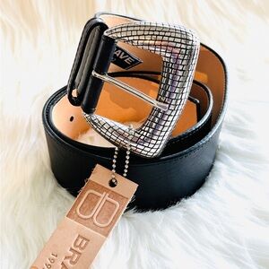 BRAVE Leather - Black Vachetta - Silver - WIHELMINA